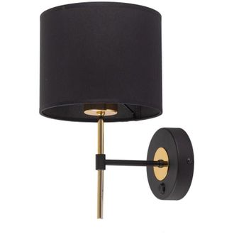 Luminosa Light Designs TK Lord Lámpara de pared con pantalla negra 1xE27