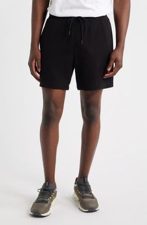 Zella Waffle Knit Shorts in Black Caviar at Nordstrom Rack, Size Small