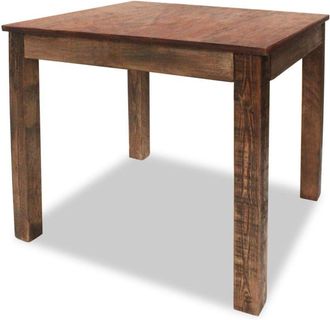 vidaXL Mesa De Comedor De Madera Reciclada Mixta 82x80x76 Cm Vidaxl