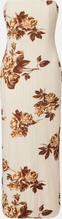 Magda Butrym Abito lungo in maglia a coste con stampa