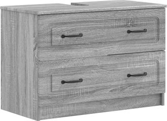 vidaXL Mueble De Lavabo Para Ba&ntilde;o Utrecht Sonoma Gris 82 X 41 X 56 Cm Vidaxl