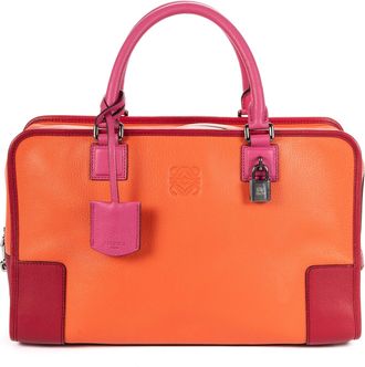 Loewe Pre-owned Womens Amazona 36 Shoulder Bag - Orange - One Size