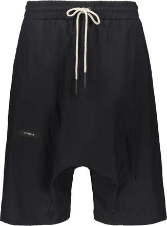 ISO.POETISM Pantaloni corti con cavallo basso - Nero