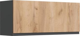 Vicco Armario Colgante R-line, Roble Dorado/antracita, 100 Cm Plano, Vicco