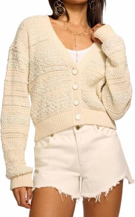 Ramy Brook Carly Cardigan In Bone Knit