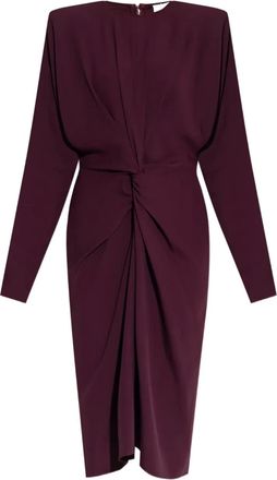 Stella McCartney Abito midi con dettaglio attorcigliato - Rosso