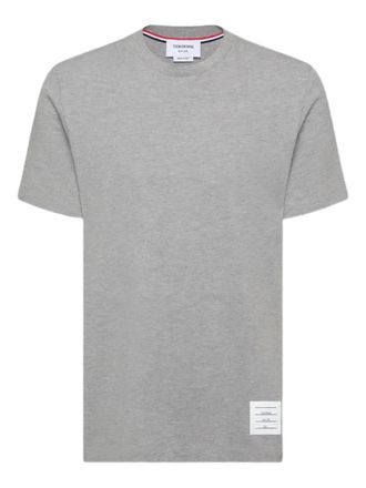 Thom Browne T-shirt con dettaglio a righe - Grigio