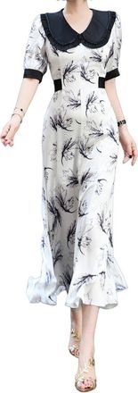 Burryco Burryco Short Sleeve Midi Dress