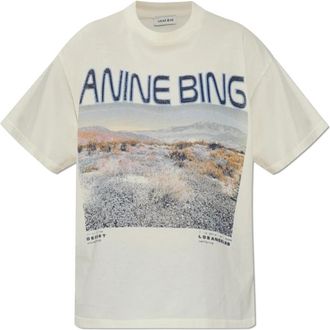 Anine Bing T-Shirts - Dames - T-shirts - Beige - M - Tops
