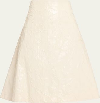 A.W.A.K.E. Knee-Length A-Line Skirt