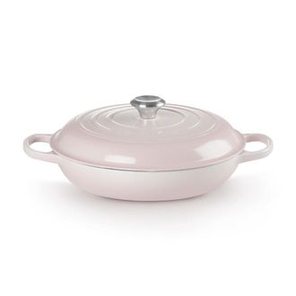 LE CREUSET Cacerola Baja Evolution 28 cm Shell Pink
