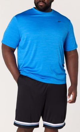 Reebok Big & Tall ID Train Melange Performance Tee in Virtual Blue at Nordstrom, Size 3X Big