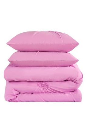 Juicy Couture Amora Gathered Heart Comforter & Sham Set in Lilac Sachet at Nordstrom Rack, Size Twin/twin Xl
