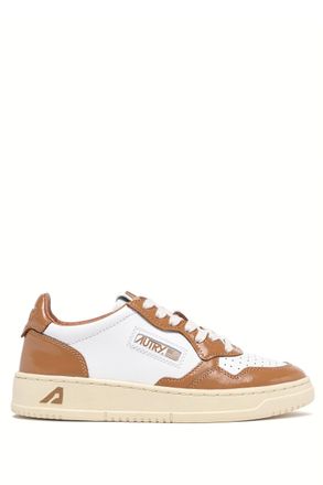 Autry Womens Bimaterial Leather and Patent Sneakers