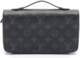 Louis Vuitton Black Monogram Eclipse Monogram Eclipse Long Wallet (Bi-Fold) (Pre-Owned)