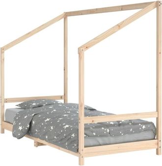 vidaXL Estructura De Cama Para Ni&ntilde;os Madera Maciza De Pino 90x200 Cm Vidaxl