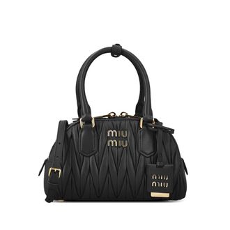 Miu Miu Matelass&eacute; Leather Tote Bag