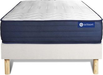 Actisom Somier Blanco + Colch&oacute;n Con L&aacute;tex Y Espuma Viscoel&aacute;stica 80 X 190