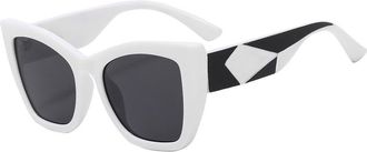 Generic Cat Eye Sunglasses Men For Women Sun Glasses Travel Shades Vintage Retro UV400,white,one size 2026