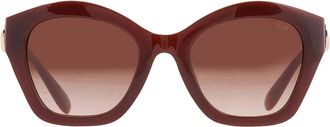 Coach Gradient Brown Geometric Ladies Sunglasses HC8421U 584174 54