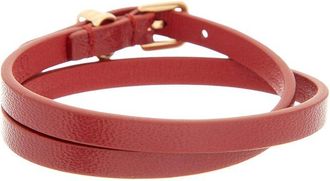 Valentino Vlogo Signature Leather Bracelet