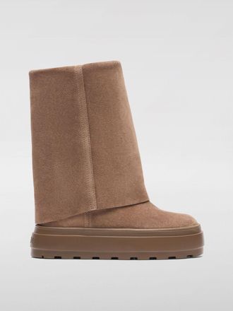 Casadei Flat Ankle Boot Woman color Camel