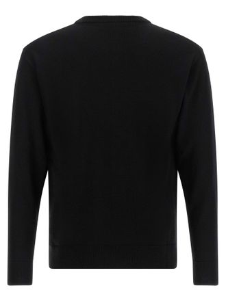 Moschino Teddy Bear Intarsia Sweater - Black