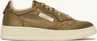 Autry MEDALIST LOW SNEAKERS IN ARMY SATIN