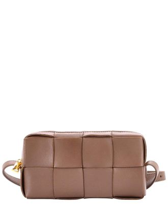 Bottega Veneta Brick Cassette Shoulder Bag Maxi Intrecciato Small (Authentic Pre-Loved)