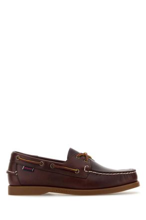 Sebago Dark Brown Leather Loafers