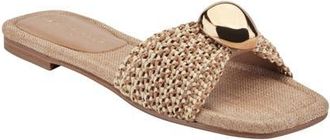 Marc Fisher Nalena Slide Sandal in Medium Natural Multi at Nordstrom, Size 7.5