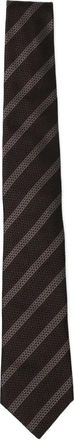 Brunello Cucinelli striped silk tie - Brown