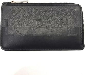 Loewe Pre-owned Leren Portemonnee - unisex - Vintage Accessoires - Zwart - ONE Size - Leer - Vintage