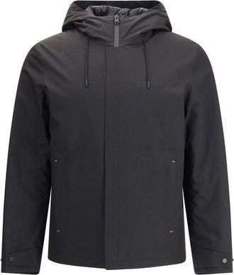 Woolrich Black Polyester Shell Mens Jacket