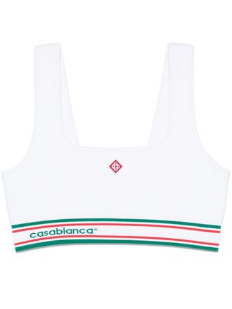 Casablanca seamless sports bra - White
