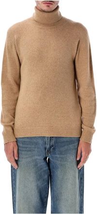 Roberto Collina High Neck Turtleneck - Heren - Coltruien - Bruin - XL - Wol - Truien & Vesten