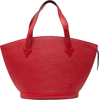 Louis Vuitton Pre-owned Womens Epi Saint Jacques Pm Short Strap - Red Leather - One Size