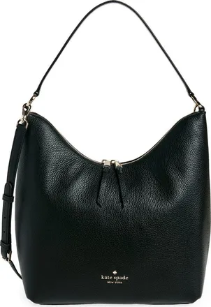 Kate Spade New York leather shoulder bag in Black at Nordstrom Rack