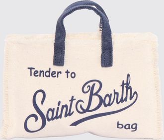 MC2 Saint Barth Borsa in canvas di cotone a righe