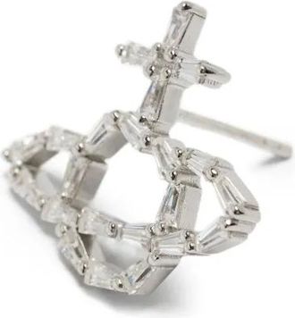 Vivienne Westwood Orb-logo earrings - Silver