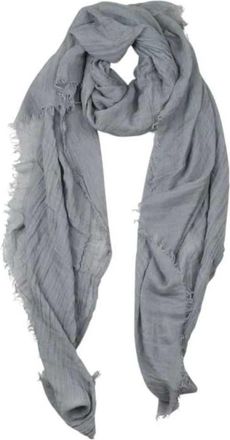 Rick Owens Accessoires, Dames, Grijs, ONE Size, Linnen, Sandy Mega Sjaal
