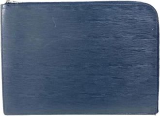 Louis Vuitton Pre-owned Clutches, female, Blue, Size: ONE SIZE Pre-owned Leather louis-vuitton-bags