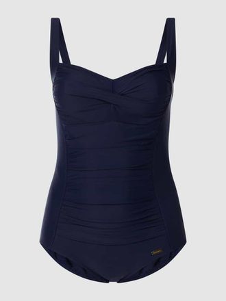 Lascana PLUS SIZE Badeanzug mit Raffungen in Marine, Größe 38C