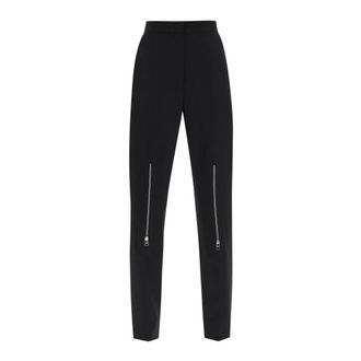 Alexander McQueen Alexander McQueen, Straight Trousers, female, Black, Size: S Denim Pants