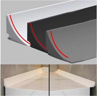 No Brand Cinta De Sellado De Silicona De 1 M, Tira Selladora Autoadhesiva Para Ba&ntilde;o, Cinta De Sellado Para Ducha, Cocina, Tira De Acabado Para Encimeras, Blanc