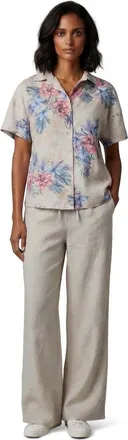 Lords of Harlech Womens Wide-leg Linen Pant in Natural at Nordstrom, Size Xx-Large