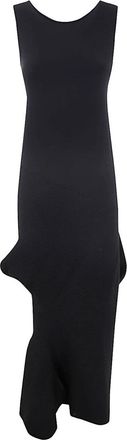 Issey Miyake Emerge Lange Jurk - Dames - Feestkleedjes - Zwart - M - Nylon - Kleedjes