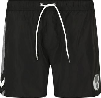 OEM Pantalones Cortos De Playa Karl Lagerfeld Para Hombre, Color Negro, Kl20mbm07 M