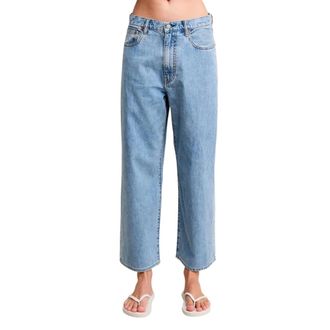 Denimist Cropped Jeans, female, Blue, Size: W30 Georgia Wide Jeans