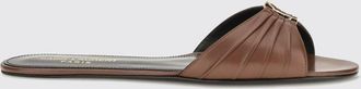 Saint Laurent Sandali bassi Babylone in pelle di vitello con monogram YSL